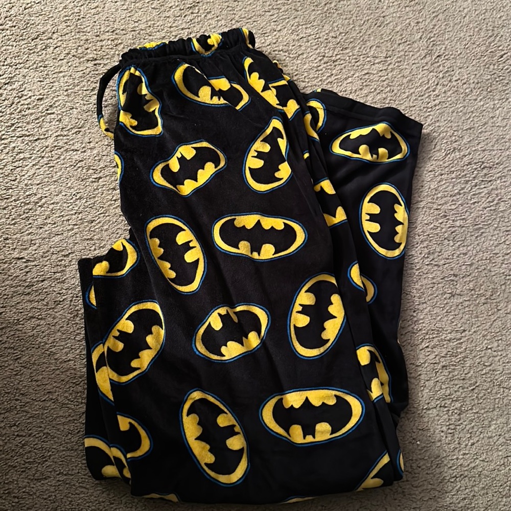 fleece batman pajama pants